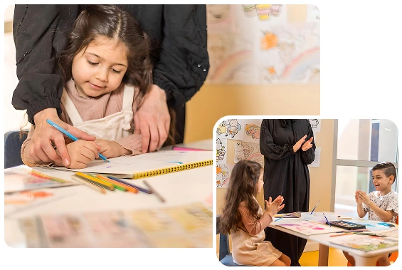 طفل يتلقى علاج للتخاطب