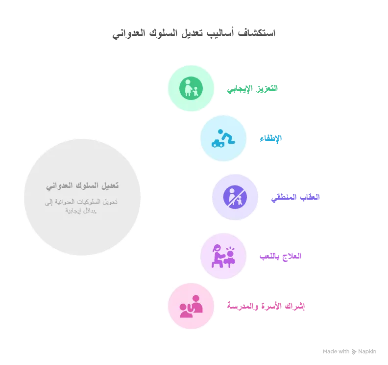 أساليب تعديل السلوك العدواني 